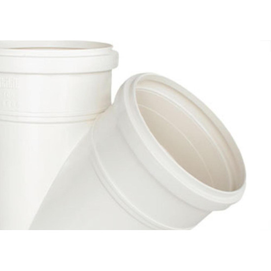 Juncao Esgoto Plastilit 50 X 50 Branco - Kit C/10 Unidades