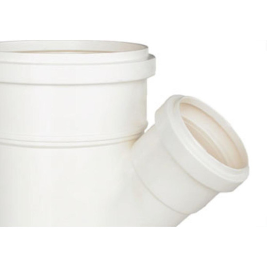 Juncao Esgoto Plastilit 100 X 50 Branco - Kit C/10 Unidades