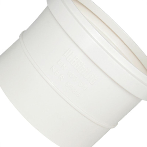 Luva Esgoto Plastilit 75 X 75 Branco - Kit C/10 Unidades