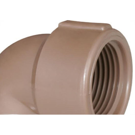 Cotovelo Plastilit Lr 1/2 X 1/2 Marrom - Kit C/50 Unidades