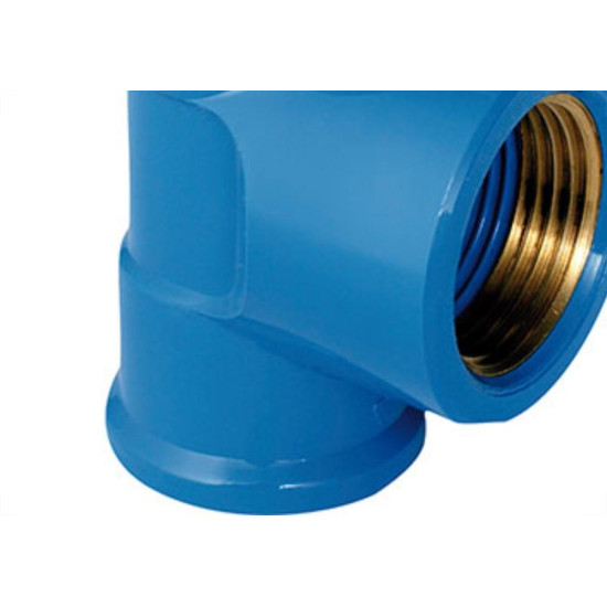 Tee Azul Plastilit 1/2 X 1/2 - Kit C/20 Unidades Tee Azul Plastilit 1/2 X 1/2 - Kit C/20 Unidades