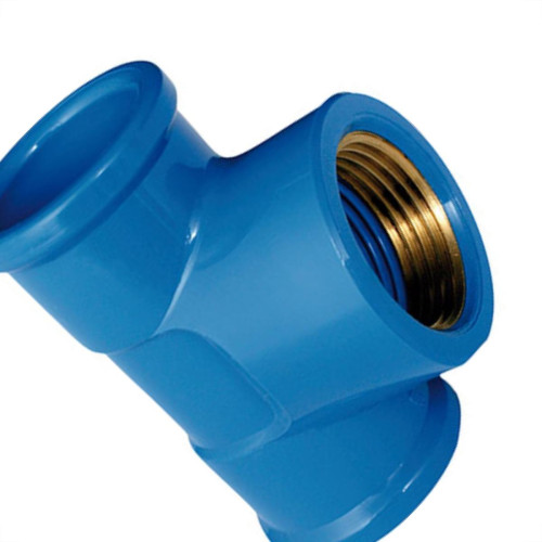 Tee Azul Plastilit 3/4 X 1/2 - Kit C/20 Unidades Tee Azul Plastilit 3/4 X 1/2 - Kit C/20 Unidades