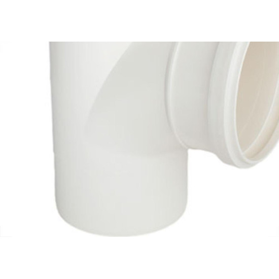 Tee Esgoto Plastilit 50 X 50 Branco - Kit C/25 Unidades Tee Esgoto Plastilit 50 X 50 Branco - Kit C/25 Unidades