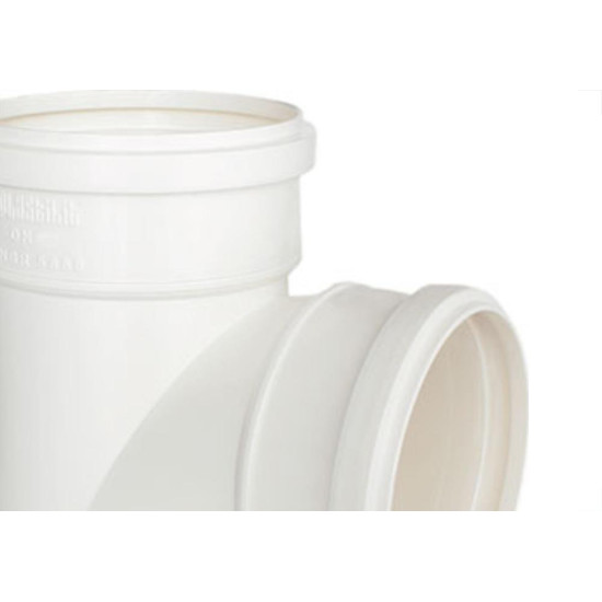Tee Esgoto Plastilit 50 X 50 Branco - Kit C/25 Unidades Tee Esgoto Plastilit 50 X 50 Branco - Kit C/25 Unidades