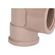 Tee Plastilit Llr 3/4 X 1/2 Marrom - Kit C/50 Unidades