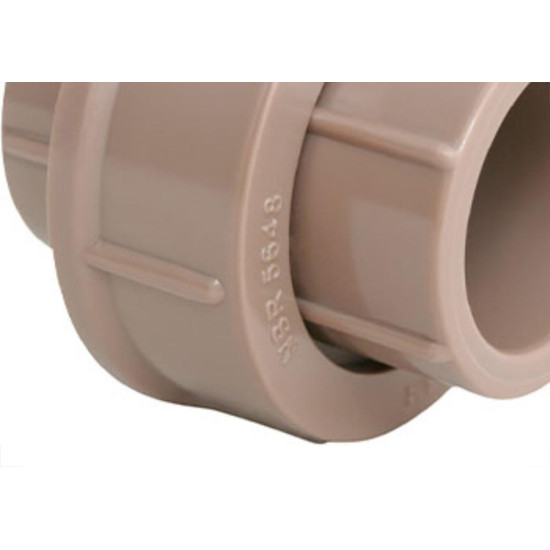 Uniao Plastilit PVC Liso Liso D 1.1/4 Marrom Uniao Plastilit PVC Liso Liso D 1.1/4 Marrom