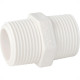 Niple Plastilit Rr 1/2 X 1/2 Branco - Kit C/50 Unidades