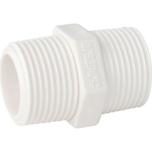 Niple Plastilit Rr 3/4 X 3/4 Branco - Kit C/50 Unidades