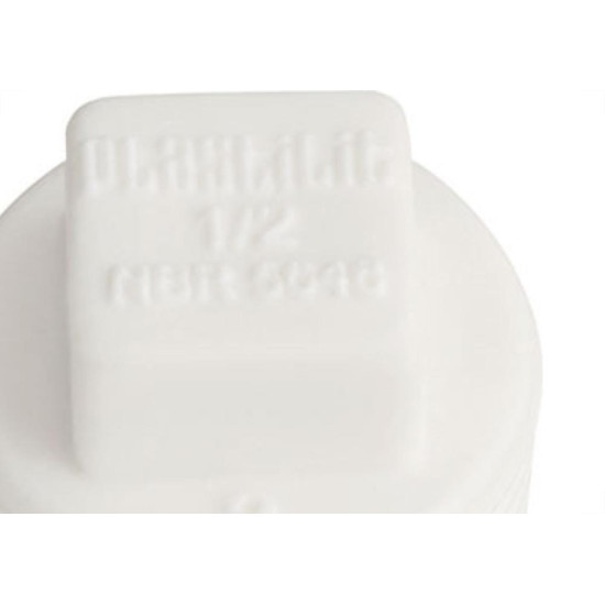 Plug Plastilit Rr 1/2 X 1/2 Branco - Kit C/50 Unidades Plug Plastilit Rr 1/2 X 1/2 Branco - Kit C/50 Unidades