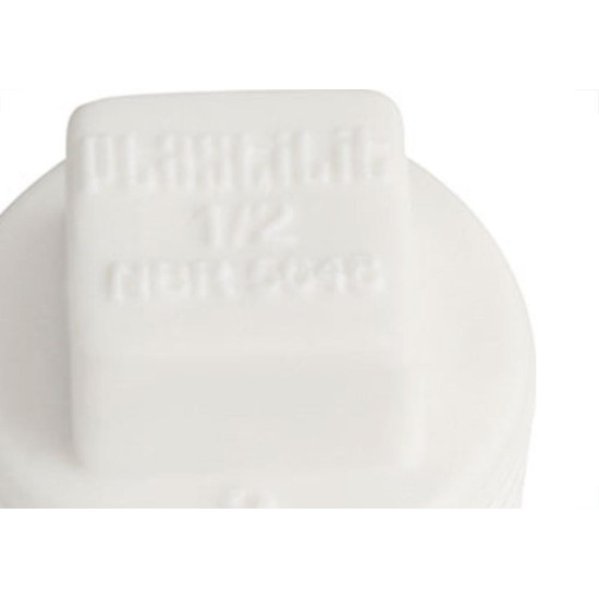 Plug Plastilit Rr 3/4 X 3/4 Branco - Kit C/50 Unidades Plug Plastilit Rr 3/4 X 3/4 Branco - Kit C/50 Unidades