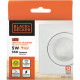 Spot Emb.05W Led 3000K Quadr B_D Branco