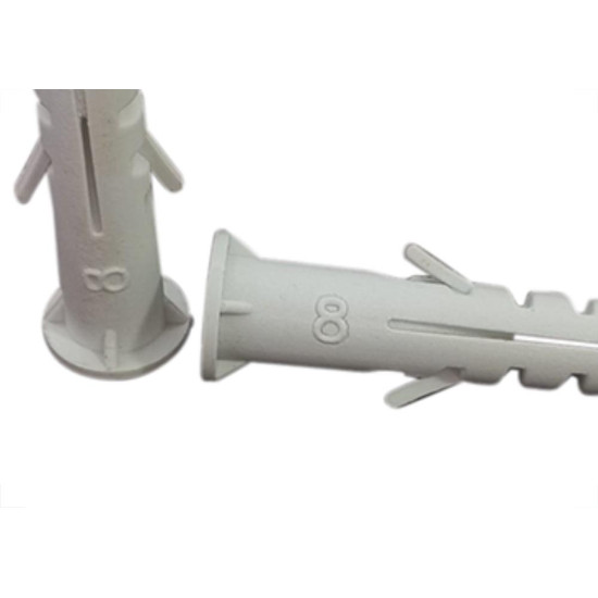 Bucha de Fixacao Ecolider 08 C/Anel Branco C/1000 Bucha de Fixacao Ecolider 08 C/Anel Branco C/1000