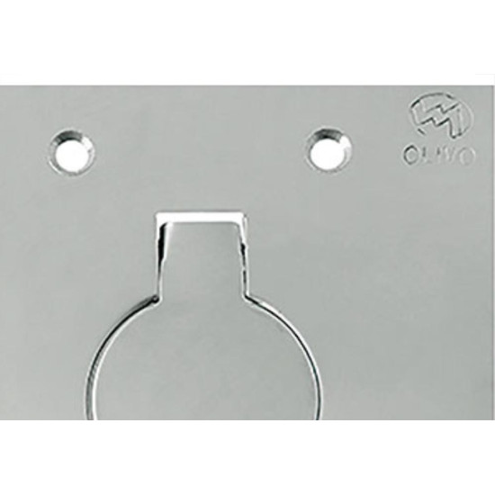Espelho Placa P/Piso Inox 4X4 1Tomada Red Olivo Pll80 Espelho Placa P/Piso Inox 4X4 1Tomada Red Olivo Pll80