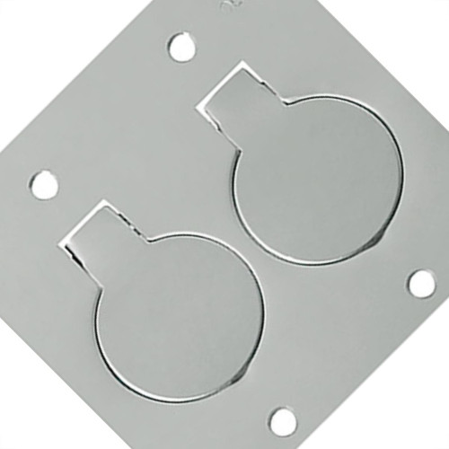 Espelho Placa P/Piso Inox 4X4 2Tom Red Olivo Pll82 Espelho Placa P/Piso Inox 4X4 2Tom Red Olivo Pll82