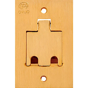 Espelho Placa P/Piso Latao 4X2 Rj11/45 Olivo Pll18