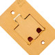 Espelho Placa P/Piso Latao 4X2 Rj11/45 Olivo Pll18