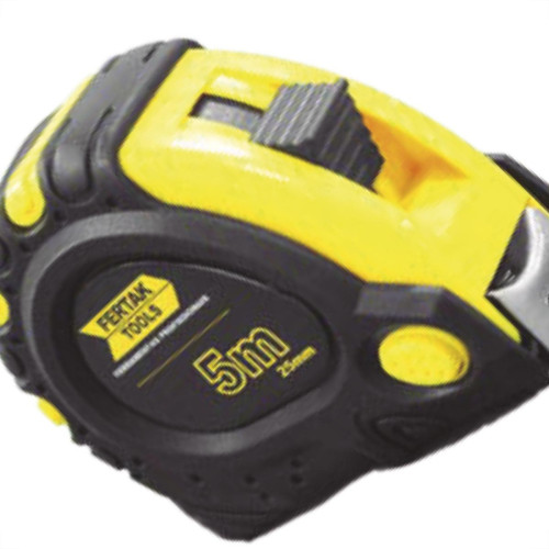 Trena 5Mt Emborrachado 19Mm Amarelo Fertak Trena 5Mt Emborrachado 19Mm Amarelo Fertak