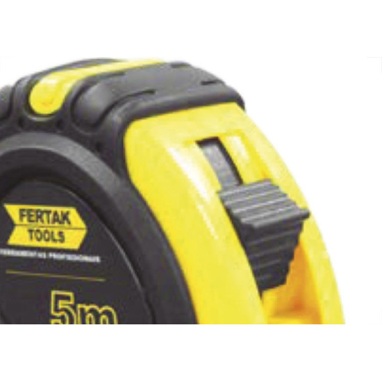 Trena 5Mt Emborrachado 19Mm Amarelo Fertak Trena 5Mt Emborrachado 19Mm Amarelo Fertak