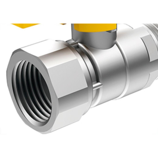 Registro Gas Esfera Reta Mxf 1/2 Roco 1116