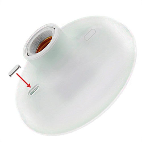 Plafon Economico Radial C/Soquete Porc Branco