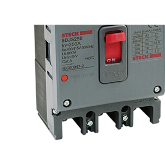 Disjuntor Caixa Moldada Trip 200A Steck