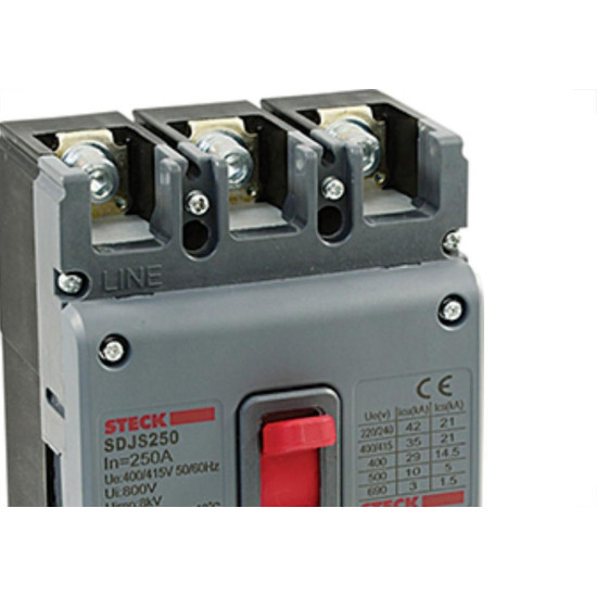 Disjuntor Caixa Moldada Trip 250A Steck