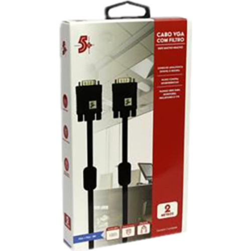 Cabo Vga Infor C/Filtro 3Mt Pix Cabo Vga Infor C/Filtro 3Mt Pix