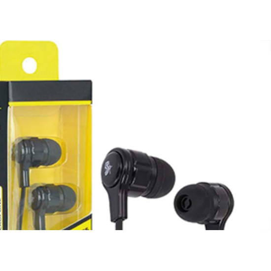 Fone De Ouvido Easy C/Microfone 1,2M Preto Fone De Ouvido Easy C/Microfone 1,2M Preto