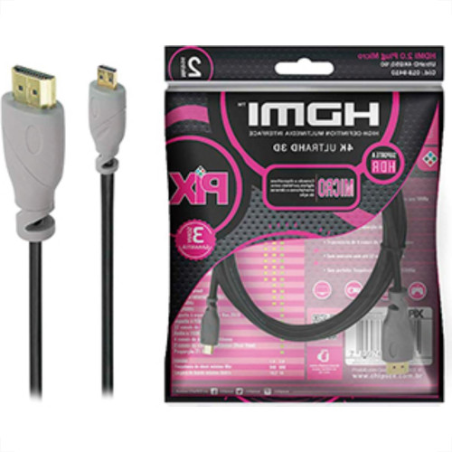 Cabo Micro-Hdmi/Hdmi 2.0 4K Hdr19P 2M Cabo Micro-Hdmi/Hdmi 2.0 4K Hdr19P 2M