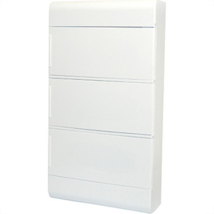 Centrinho Steck Pvc 36 Disjuntor Din Sobrepor Branco