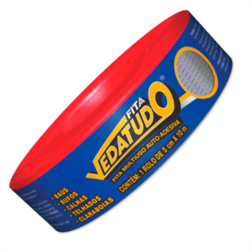 Vedatudo Fita Adesiva Alum 05Cmx10Mt Vedatudo Fita Adesiva Alum 05Cmx10Mt