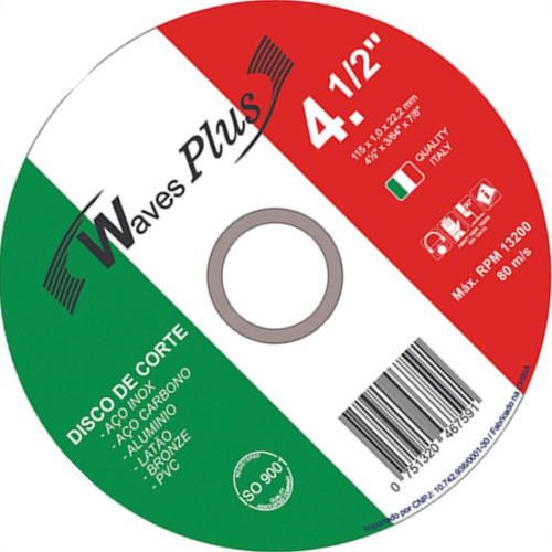 Disco Sped/Inox Waves 4.1/2X7/8X1,0 Disco Sped/Inox Waves 4.1/2X7/8X1,0