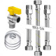 Kit Inst.Aqueced.A Gas 1/4 40Cm Cromado Roco Kit Inst.Aqueced.A Gas 1/4 40Cm Cromado Roco