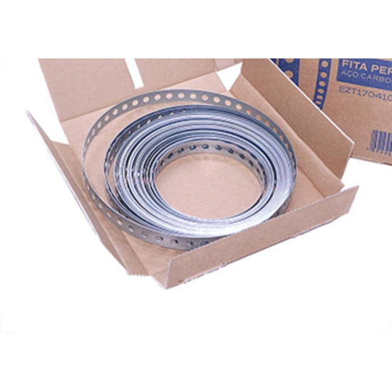 Fita Perfurada 17Mm Caixa C/10Mt Ezt Fita Perfurada 17Mm Caixa C/10Mt Ezt