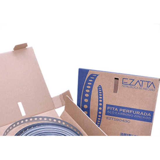 Fita Perfurada 19Mm Caixa C/30Mt Ezt Fita Perfurada 19Mm Caixa C/30Mt Ezt