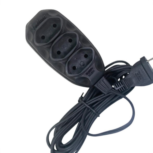 Extensao Techna Pl 0,75 3Mt Preto Extensao Techna Pl 0,75 3Mt Preto