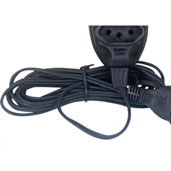 Extensao Techna Pl 0,75 5Mt 2P+T10A Preto Extensao Techna Pl 0,75 5Mt 2P+T10A Preto