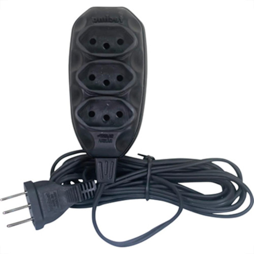 Extensao Techna Pl 0,75 10Mt 2P+T10A Preto Extensao Techna Pl 0,75 10Mt 2P+T10A Preto