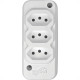 Tomada Barra Techna Tripla 2P+T 10A Branco