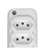 Tomada Barra Techna Tripla 2P+T 10A Branco