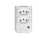 Tomada Barra Techna Quadrupla 2Polos+T 10A Branco Tomada Barra Techna Quadrupla 2Polos+T 10A Branco
