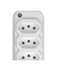 Tomada Barra Techna Quadrupla 2Polos+T 10A Branco Tomada Barra Techna Quadrupla 2Polos+T 10A Branco