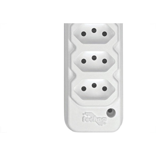 Tomada Barra Techna D Quint 2P+T 10A Branco Tomada Barra Techna D Quint 2P+T 10A Branco