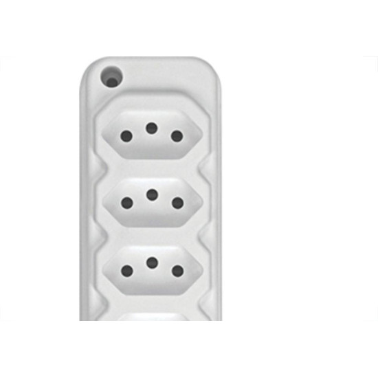 Tomada Barra Techna D Quint 2P+T 10A Branco Tomada Barra Techna D Quint 2P+T 10A Branco