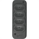 Tomada Barra Techna Quadrupla 2Polos+T 10A Preto Tomada Barra Techna Quadrupla 2Polos+T 10A Preto