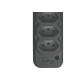 Tomada Barra Techna D Quint 2P+T 10A Preto Tomada Barra Techna D Quint 2P+T 10A Preto