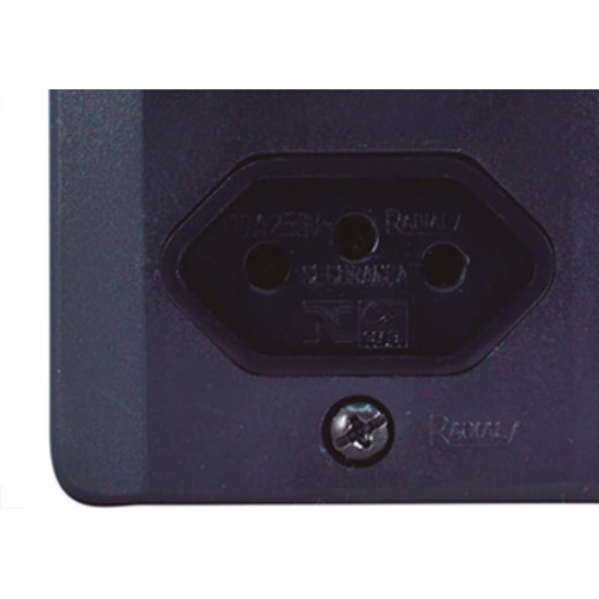 Sistema X Radial Preto 1S+1T 10A C/Cx1905116
