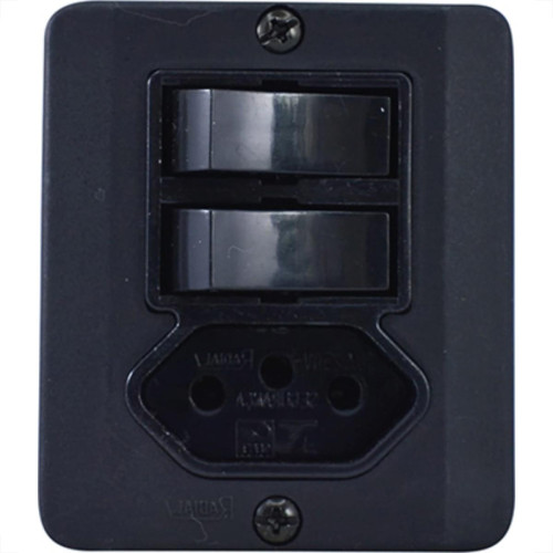 Sist X Radial Preto 2S+1T 10A C/Caixa 1905117 Sist X Radial Preto 2S+1T 10A C/Caixa 1905117