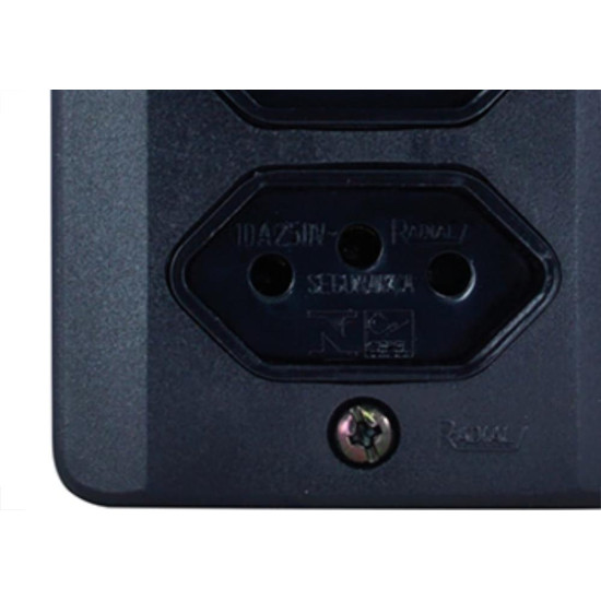 Sistema X Radial Preto 2Tom 20A C/Caixa 1905215