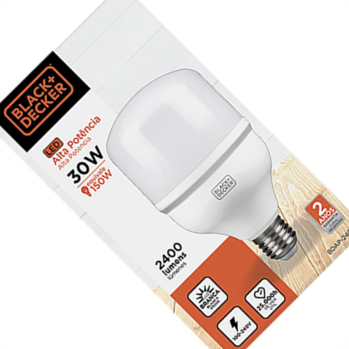 Lampada Led Globo 30W E27 6500K Bivolt B_D Lampada Led Globo 30W E27 6500K Bivolt B_D